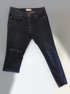 LOFT Dark Wash Modern Skinny Jeans - Dark Blue